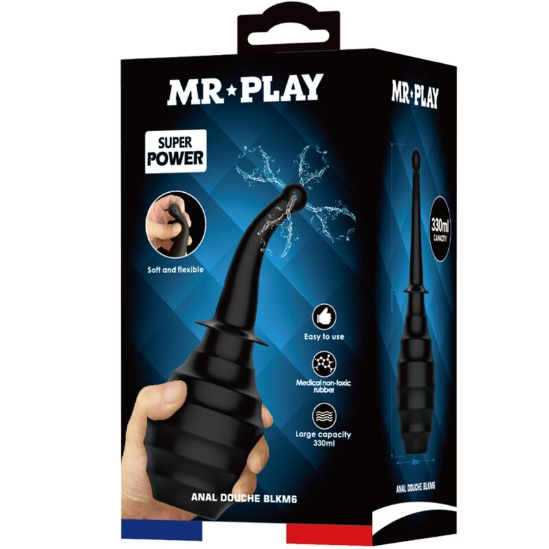 MR PLAY - BLKM6 SUPER POWER CHUVEIRO ANAL PRETO