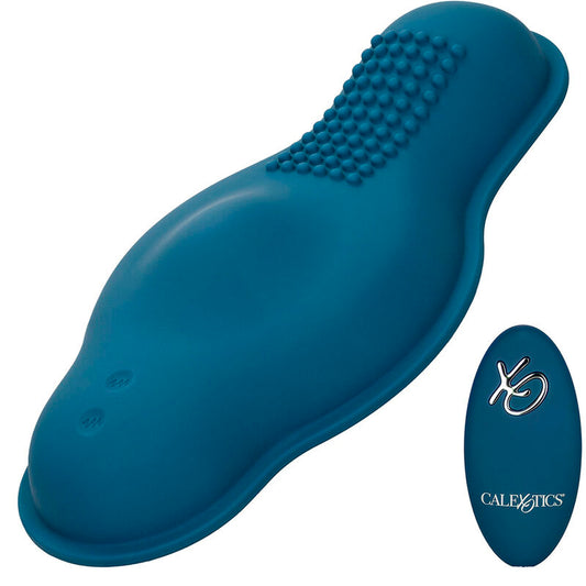 CALEXOTICS - RIDER DUAL MOTOR MASSAGER CONTROLE REMOTO AZUL