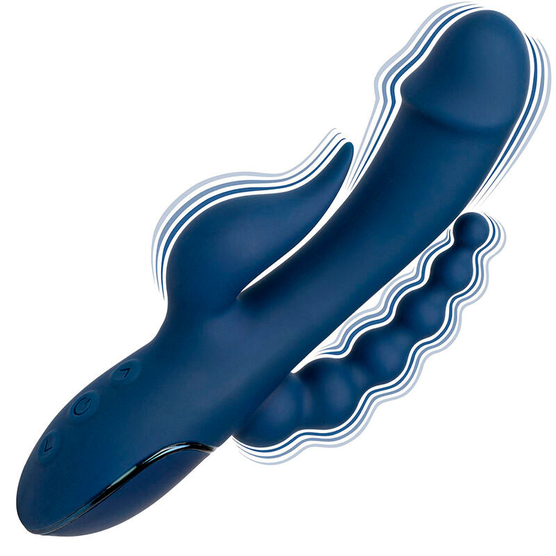 CALEXOTICS - VIBRADOR TRIPLO ORGASMO AZUL