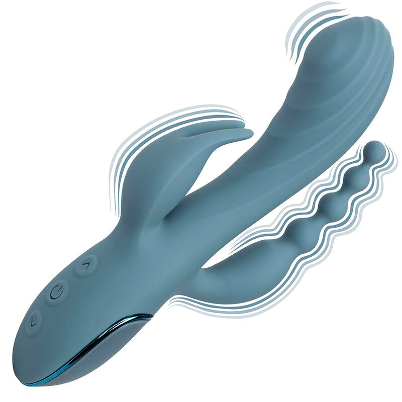 CALEXOTICS - TRIPLE ECSTASY VIBRATOR GREY