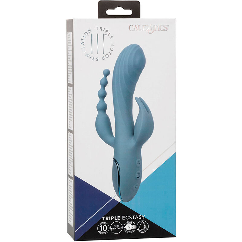 CALEXOTICS - TRIPLE ECSTASY VIBRATOR GREY