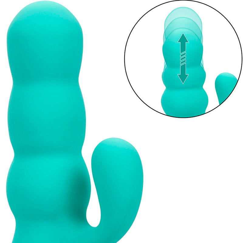 CALEXOTICS - DEL MAR DIVA VIBRATOR RABBIT WATER GREEN BY CALIFORNIA DREAMING