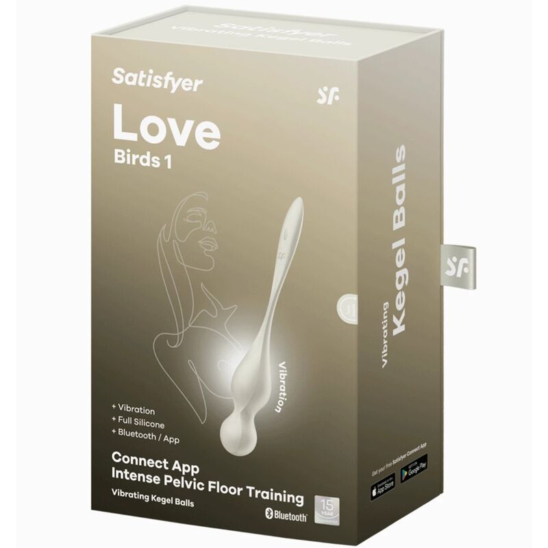 SATISFYER - LOVE BIRDS BOLAS VIBRATÓRIAS KEGEL BRANCAS