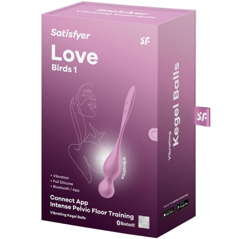 SATISFYER - LOVE BIRDS BOLAS VIBRATÓRIAS KEGEL ROSA