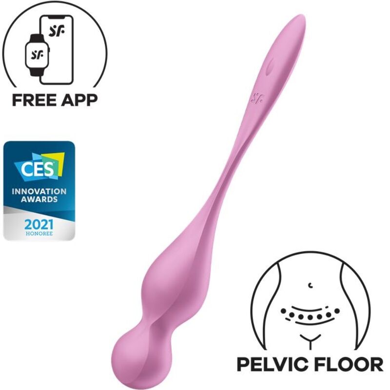 SATISFYER - LOVE BIRDS BOLAS VIBRATÓRIAS KEGEL ROSA