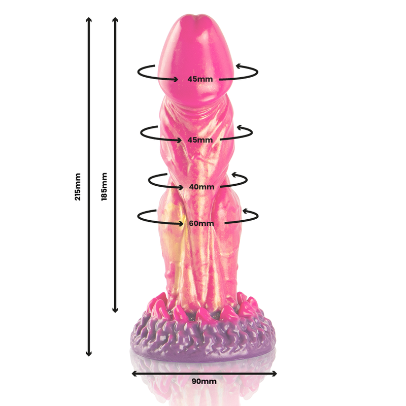 ÉPICO - CERBERUS DILDO FOGO MITOLÓGICO