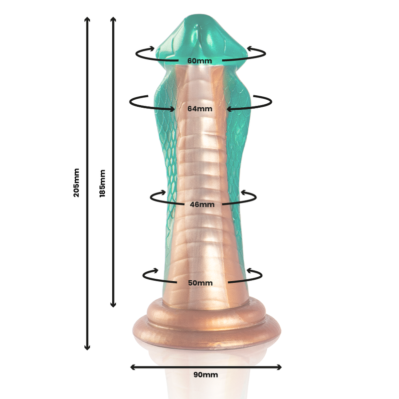 ÉPICO - DILDO PYTHON COBRA VERDE