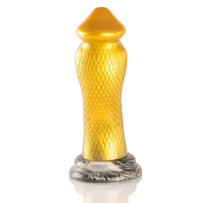 ÉPICO - DILDO DRAKON COBRA AMARELO