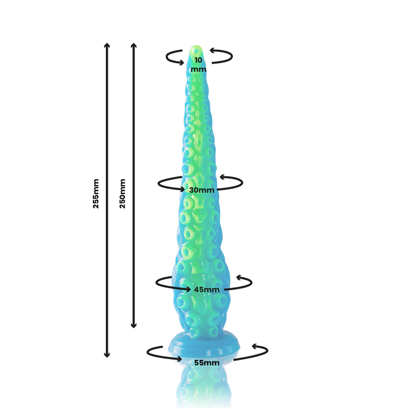 EPIC - SCYLLA FLUORESCENTE TENTÁCULO FINO DILDO TAMANHO PEQUENO