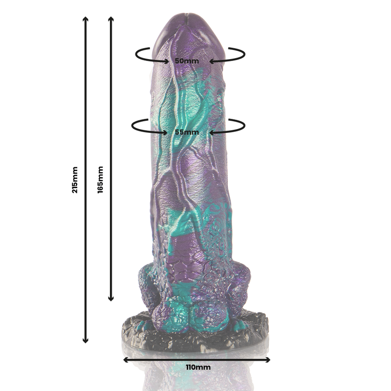 ÉPICO - BASILISK DUPLO PRAZER DILDO ASSUSTADOR TAMANHO GRANDE