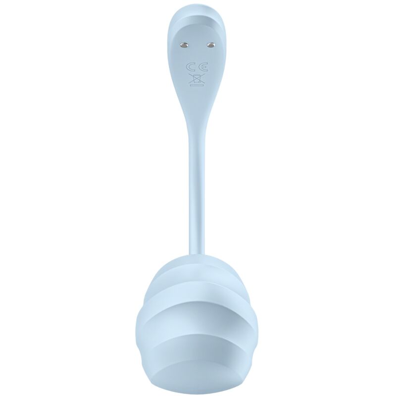 SATISFYER - ESTIMULADOR SMOOTH PETAL G-SPOT AZUL CLARO APLICATIVO GRÁTIS