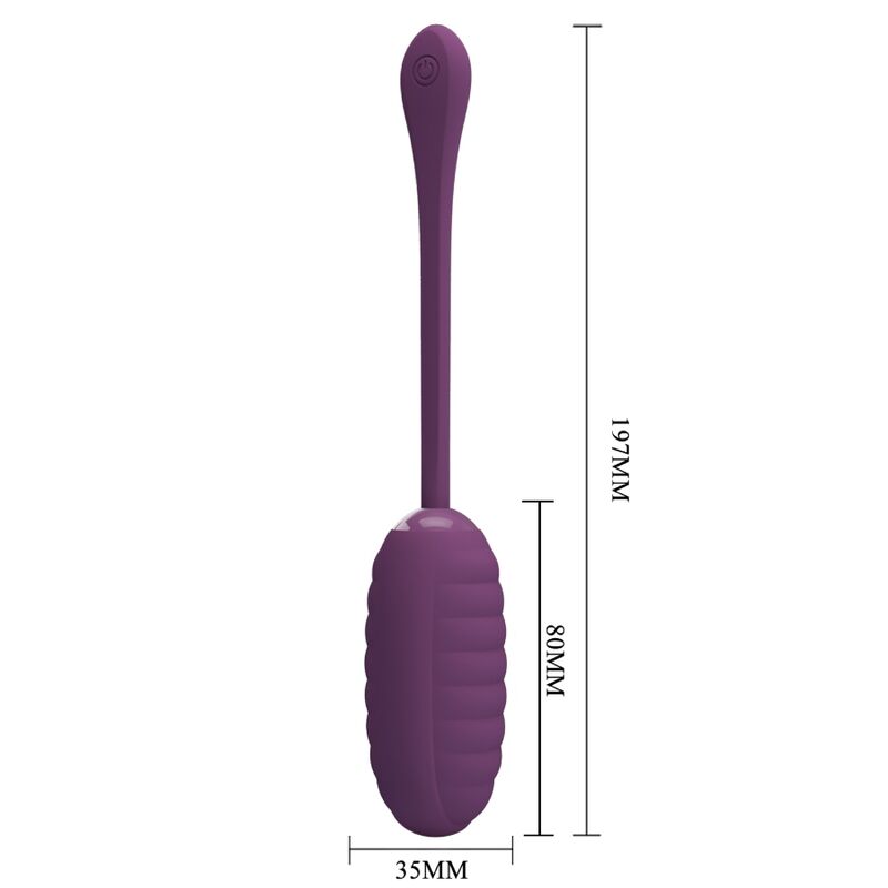 PRETTY LOVE - CASPER PURPLE RECHARGEABLE VIBRATING EGG