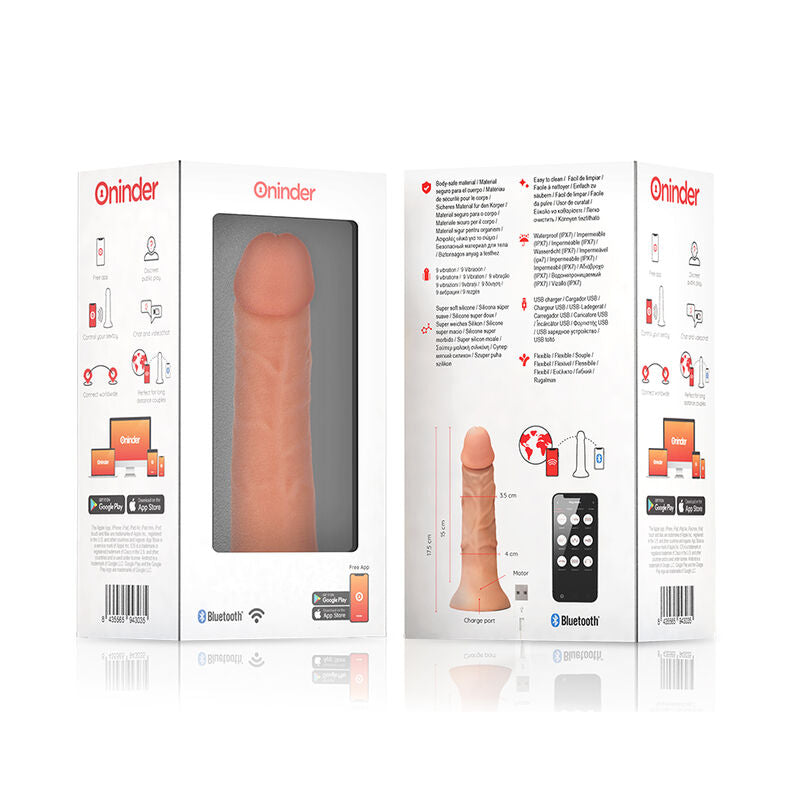 ONINDER - PEQUENO BOGOTÁ CYBER REALISMO VIBRAÇÃO 17,5 CM -OU- 4 CM - APLICATIVO GRATUITO