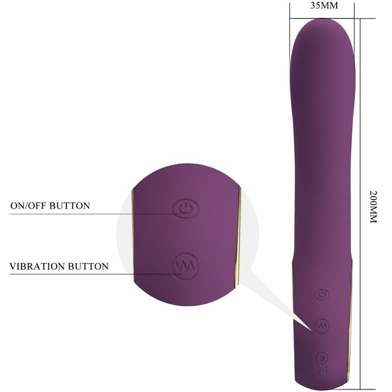 PRETTY LOVE - VIBRADOR RECARREGÁVEL ETHAN LILAC