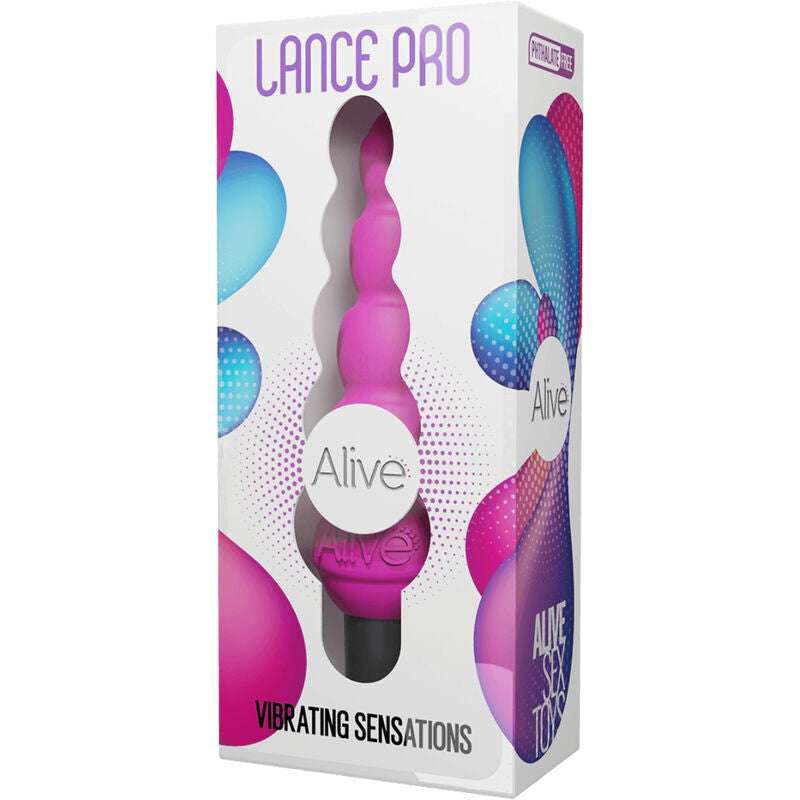 ALIVE - LANCE PRO ESTIMULADOR ANAL E VIBRADOR ROSA