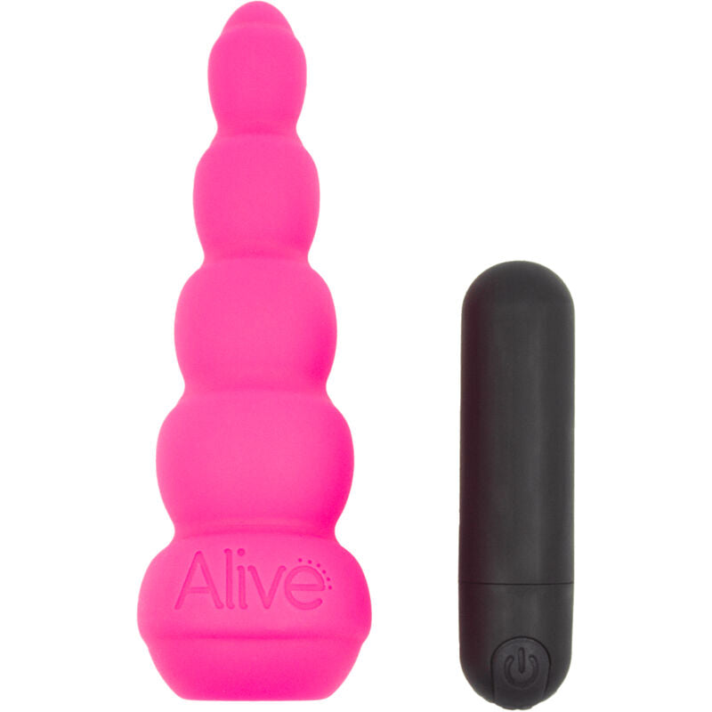 ALIVE - LANCE PRO ESTIMULADOR ANAL E VIBRADOR ROSA