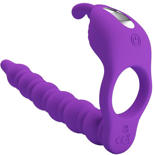 PRETTY LOVE - BLACKNEY PENIS RING WITH VIBRATING PLUG LILAC