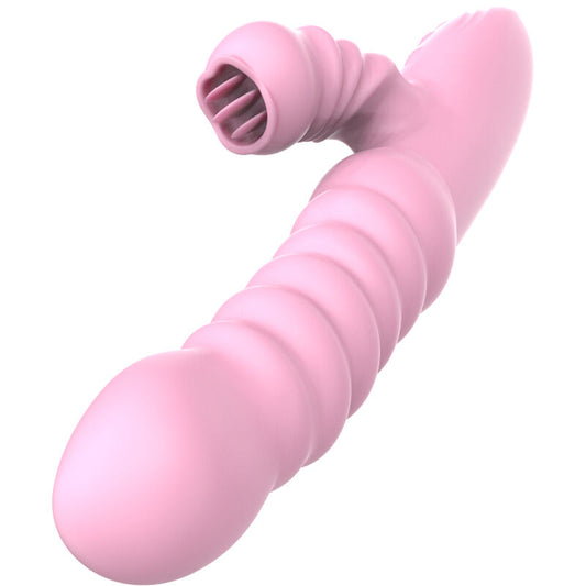 ARMONY - VIBRADOR MULTIFUNÇÕES COM LÍNGUA ESTIMULANTE E EFEITO CALOR ROSA