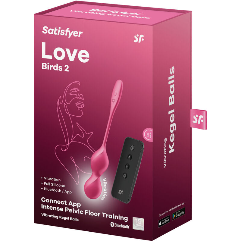 SATISFYER - LOVE BIRDS 2 BOLAS KEGEL VIBRATÓRIAS + APLICATIVO GRATUITO