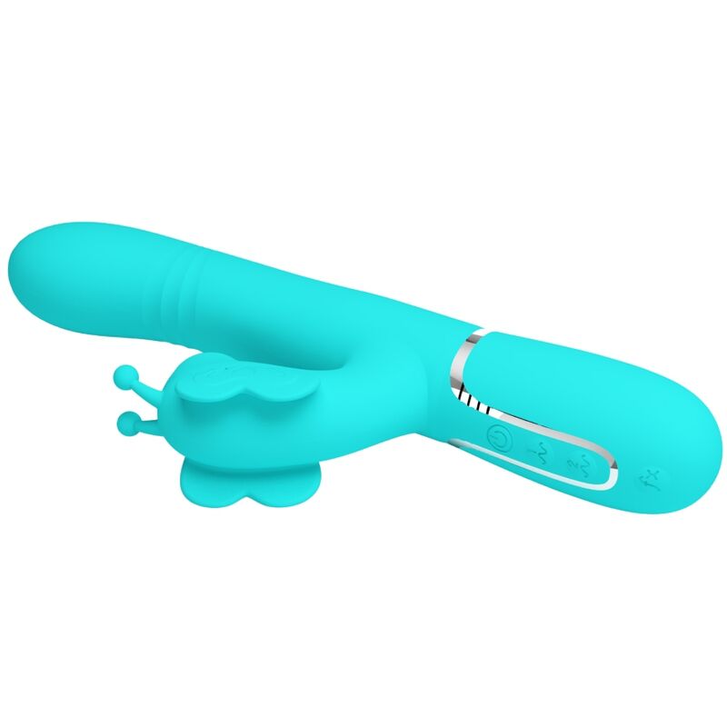 PRETTY LOVE - 4 EM 1 MULTIFUNCIONAL COELHO VIBRADOR ÁGUA VERDE BORBOLETA