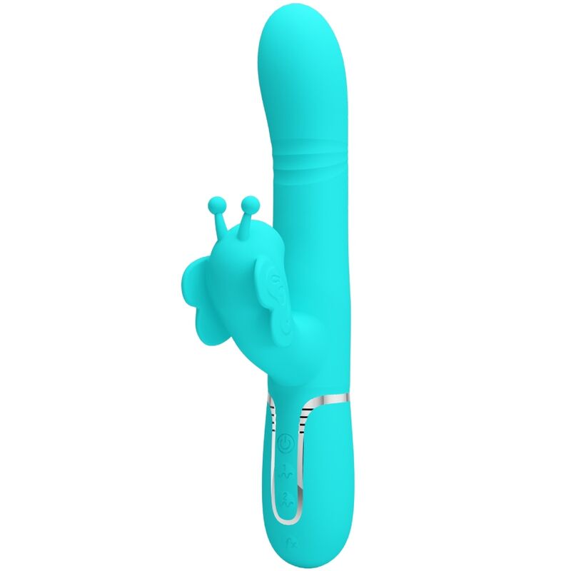 PRETTY LOVE - 4 EM 1 MULTIFUNCIONAL COELHO VIBRADOR ÁGUA VERDE BORBOLETA