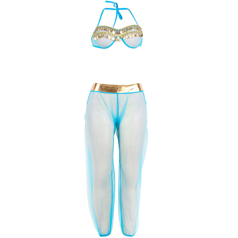 SUBBLIME - SET DE LENCERIA INDIA STYLE AZUL S/M