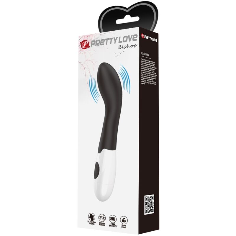 PRETTY LOVE - BISHOP VIBRADOR PUNTO G 30 MODOS NEGRO