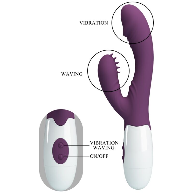 PRETTY LOVE - ANDRE RABBIT VIBRATOR &amp; PURPLE G-SPOT STIMULATOR