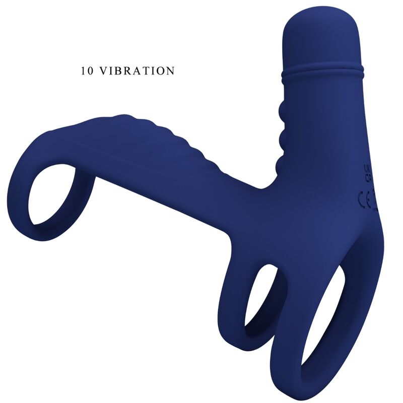 PRETTY LOVE - ELISH VIBRATING RING WITH BLUE EXTENSION