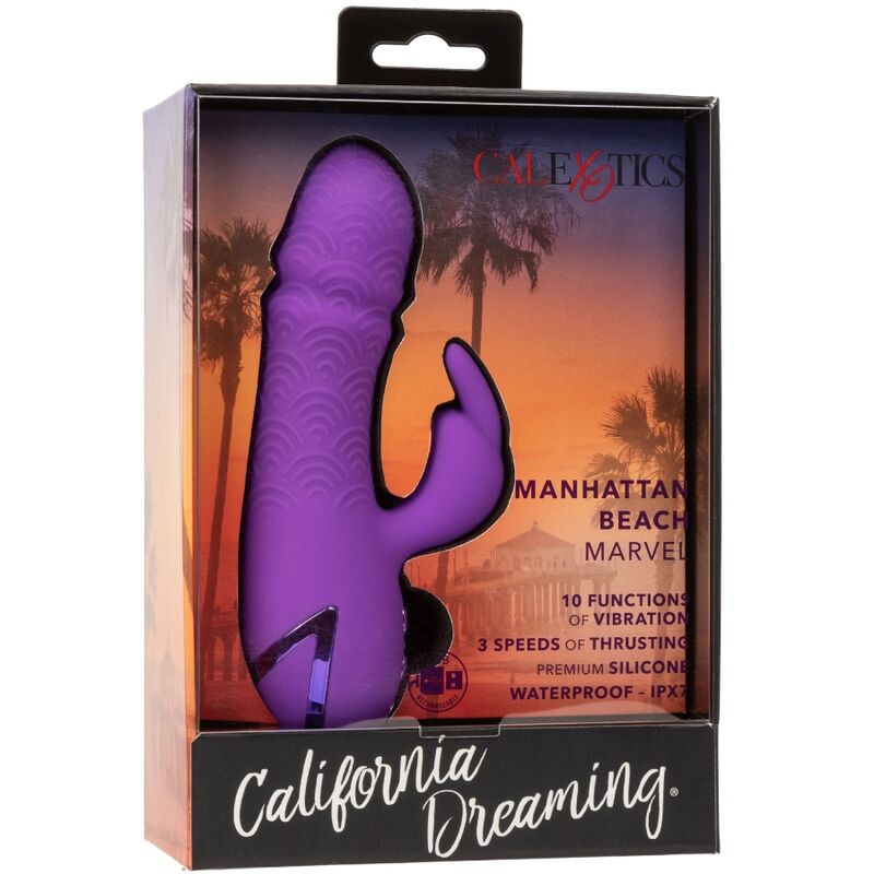 CALEXOTICS - MANHATTAN BEACH MARVEL VIBRATOR RABBIT MORADO BY CALIFORNIA DREAMING