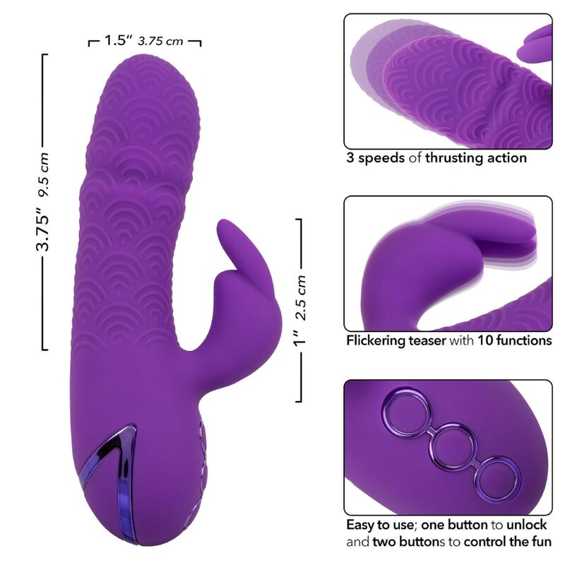 CALEXOTICS - MANHATTAN BEACH MARVEL VIBRATOR RABBIT MORADO BY CALIFORNIA DREAMING