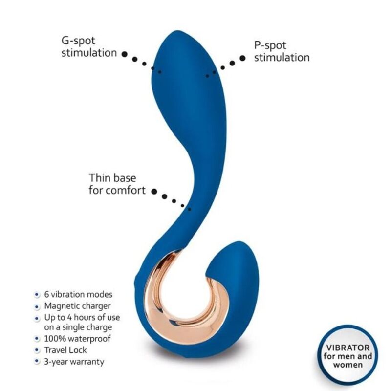 G-VIBE - GPOP 2 GYP SPOT VIBRATOR INDIGO BLUE