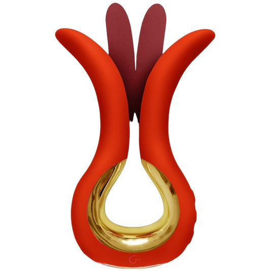 G-VIBE - GVIBE MAXI VIBRADOR COM DUAS PONTAS FLEXÍVEIS DE CORAL