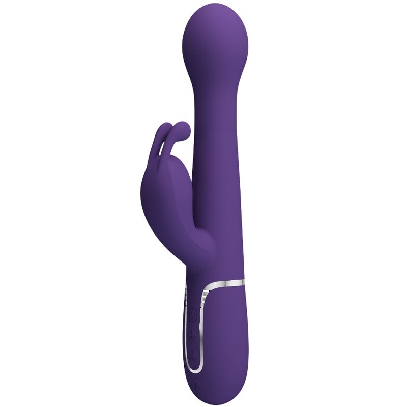 PRETTY LOVE - DEJON 3 IN 1 MULTIFUNCTION RABBIT VIBRATOR PURPLE