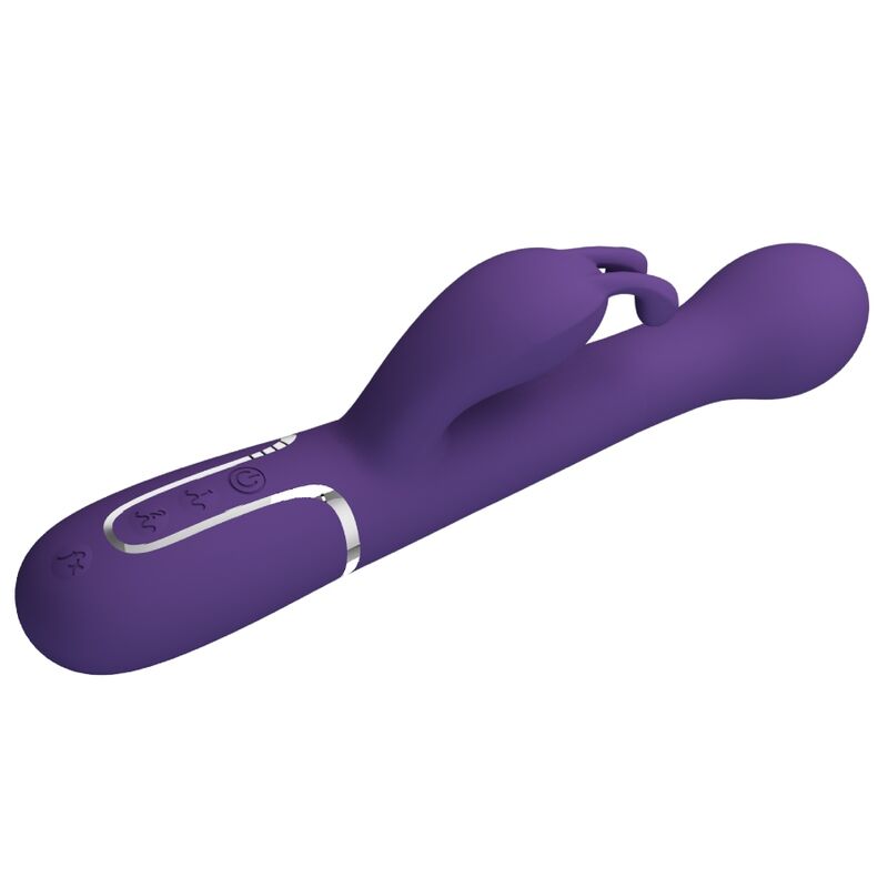 PRETTY LOVE - DEJON 3 IN 1 MULTIFUNCTION RABBIT VIBRATOR PURPLE