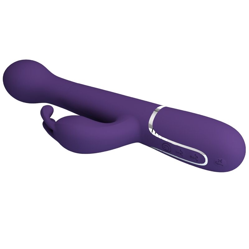 PRETTY LOVE - DEJON 3 IN 1 MULTIFUNCTION RABBIT VIBRATOR PURPLE