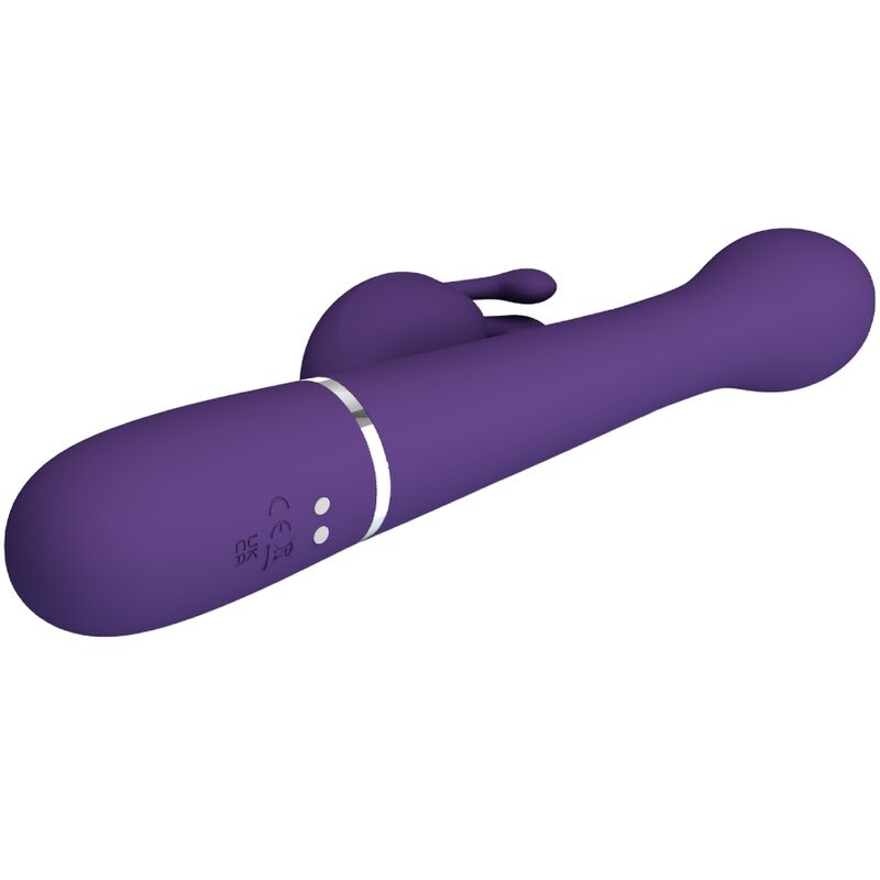 PRETTY LOVE - DEJON 3 IN 1 MULTIFUNCTION RABBIT VIBRATOR PURPLE