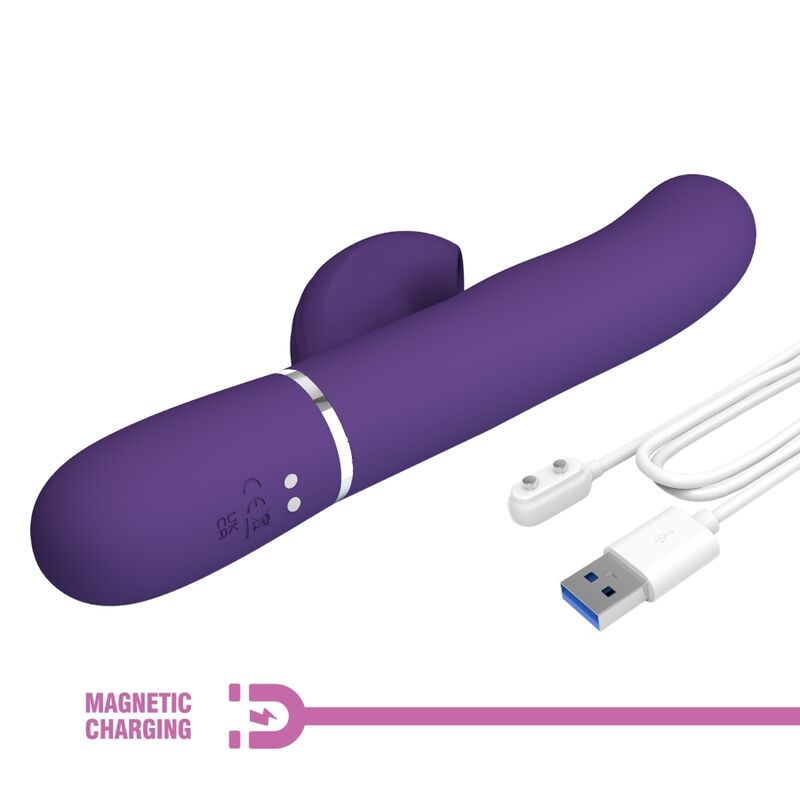 PRETTY LOVE - 3 IN 1 MULTIFUNCTION G-SPOT VIBRATOR PURPLE