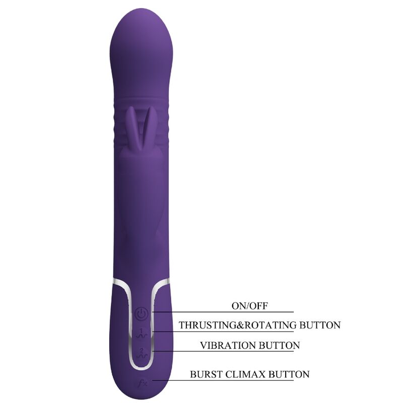 PRETTY LOVE - COALE VIBRATOR RABBIT 4 IN 1 PURPLE