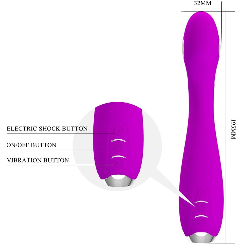 PRETTY LOVE - VIBRADOR HECTOR ELETROCHOQUE APLICATIVO GRATUITO VIOLETA