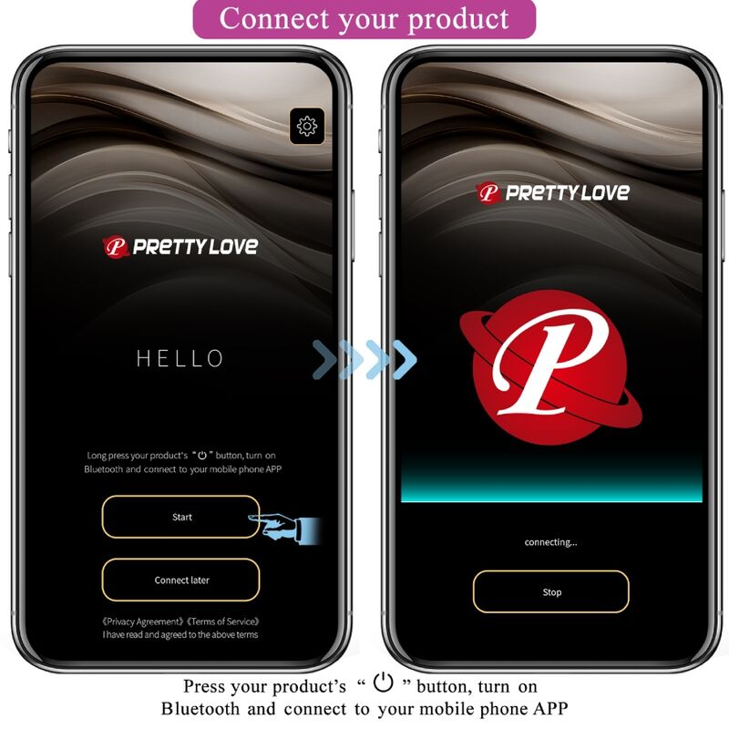 PRETTY LOVE - VIBRADOR HECTOR ELETROCHOQUE APLICATIVO GRATUITO VIOLETA