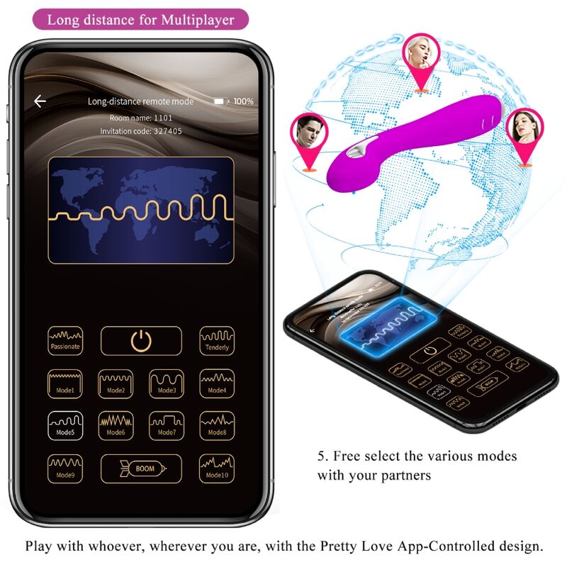 PRETTY LOVE - HECTOR VIBRATOR ELECTROSHOCK FREE APP VIOLET