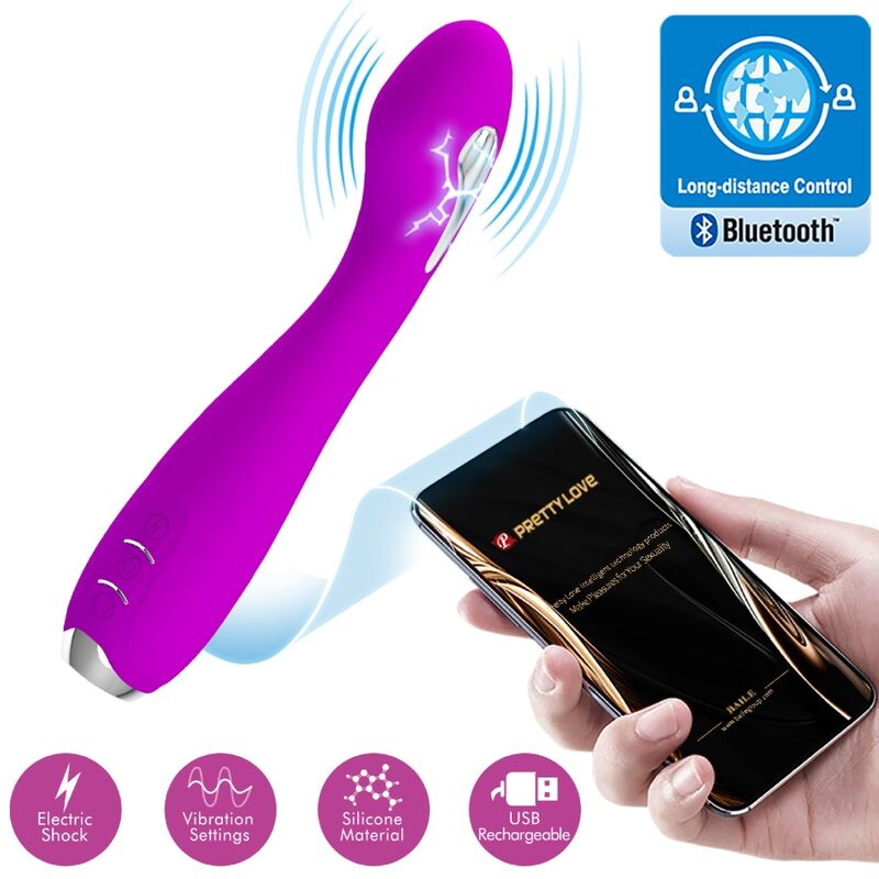 PRETTY LOVE - VIBRADOR HECTOR ELETROCHOQUE APLICATIVO GRATUITO VIOLETA