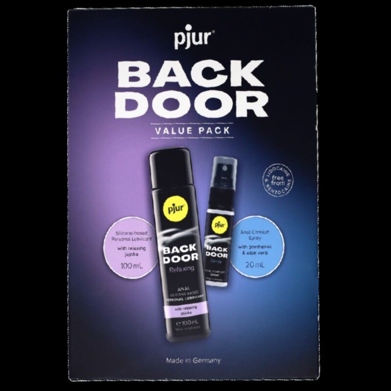 PJUR - CONJUNTO DE LUBRIFICANTE ANAL E SPRAY BACK DOOR