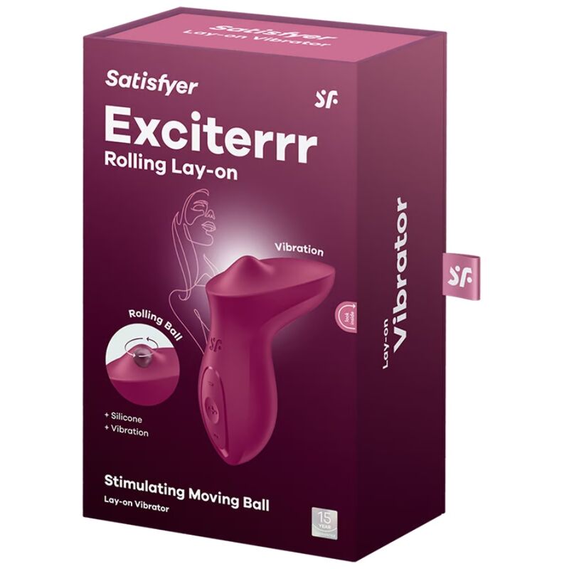 SATISFYER - VIBRADOR EXCITERRR LAY-ON CLITÓRIS BERRY