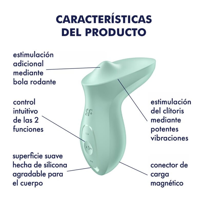 SATISFYER - VIBRADOR EXCITERRR LAY-ON CLITÓRIS MENTA