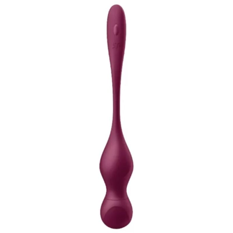 SATISFYER - LOVE BIRDS VARY VIBRATING BALLS FREE APP WINE RED