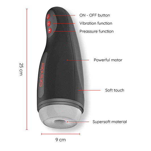 ONINDER - SEOUL COMPRESSION AND VIBRATION MALE MASTURBATOR - FREE APP