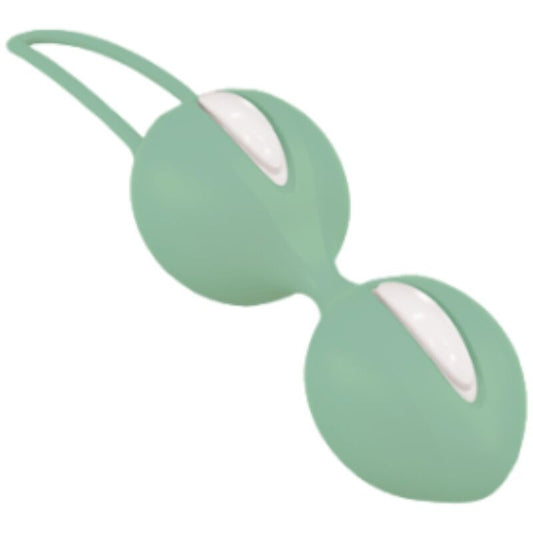 FUN FACTORY - SMARTBALLS DUO BOLAS PÉLVICAS BRANCO / VERDE PISTACHE