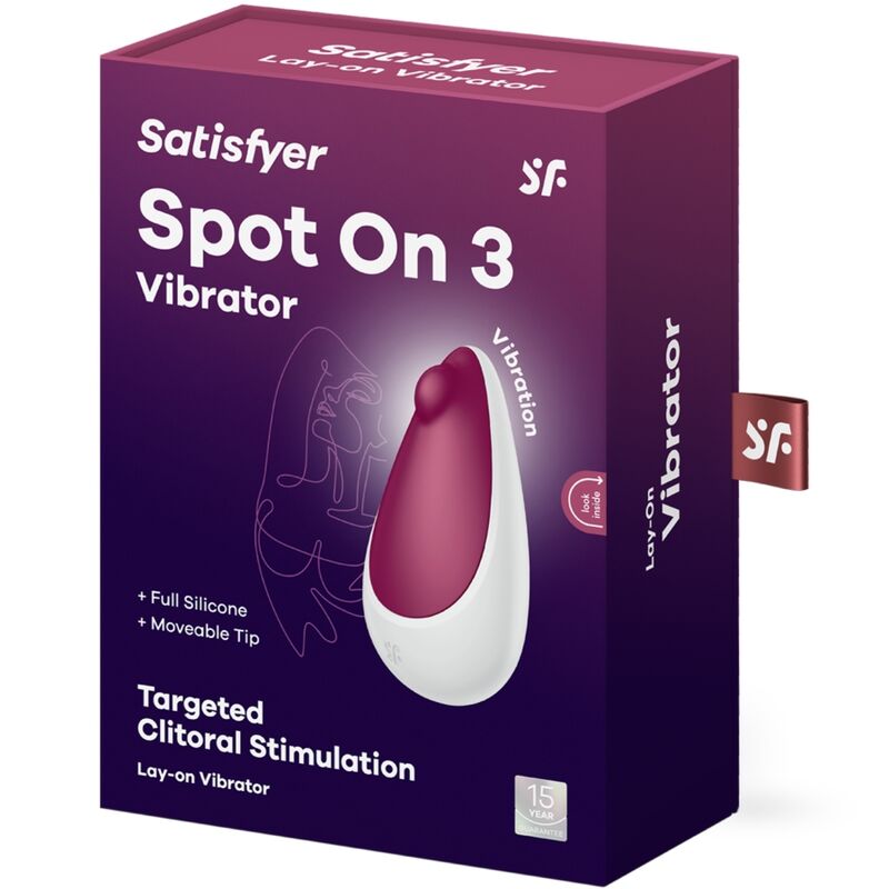 SATISFYER - SPOT ON 3 ESTIMULADOR DE CLITÓRIS VERMELHO